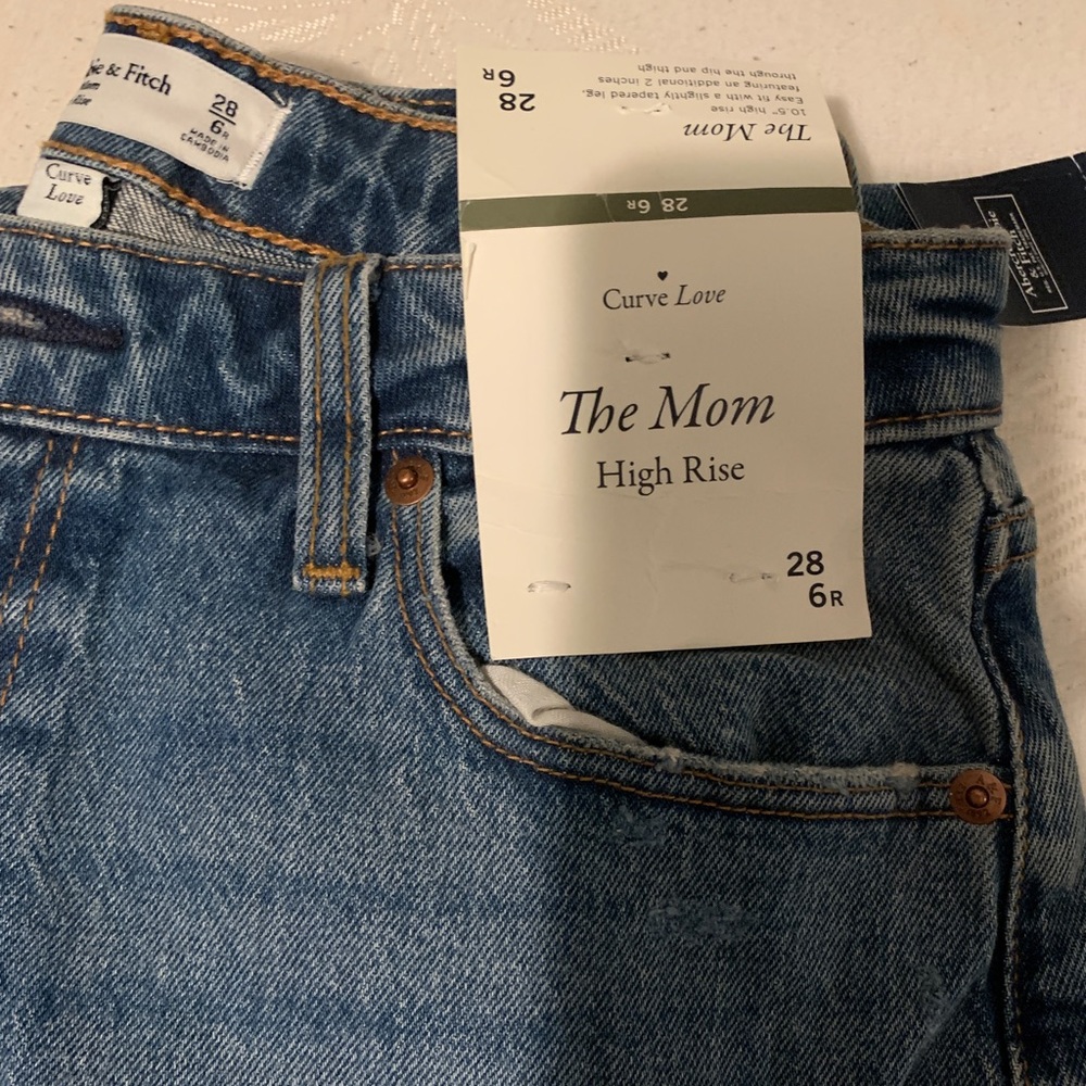 Abercrombie&Fitch, Curve Love Mom High Rise, Size 6R